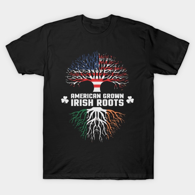 American Grown With Irish Roots Awesome Ireland T-Shirt by jMvillszz